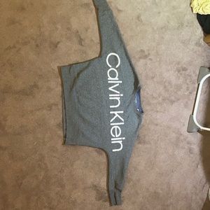 L, gray clalvin Klein sweatshirt
